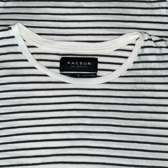 BUNDLE 6 Basic Striped Tees (S/M) Pacsun/On the Byas - Picture 11 of 13